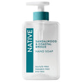 Native Liquid Hand Soap, Sandalwood & Coastal Breeze Scent, Non-Drying Formula for Soft, Smooth Hands, Made with Plant-Based Cleansers, Sulfate & Paraben Free, 13 oz Bottle