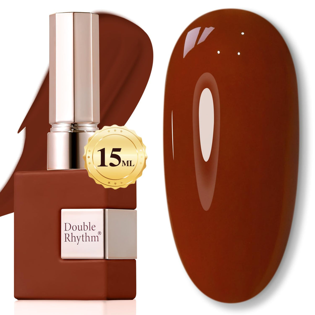 Double Rhythm 15ML Gel Nail Polish Pure Sheer Same Color Same Bottle Gel Polish Art Manicure Salon DIY at Home for Women (Milky White-A1075)