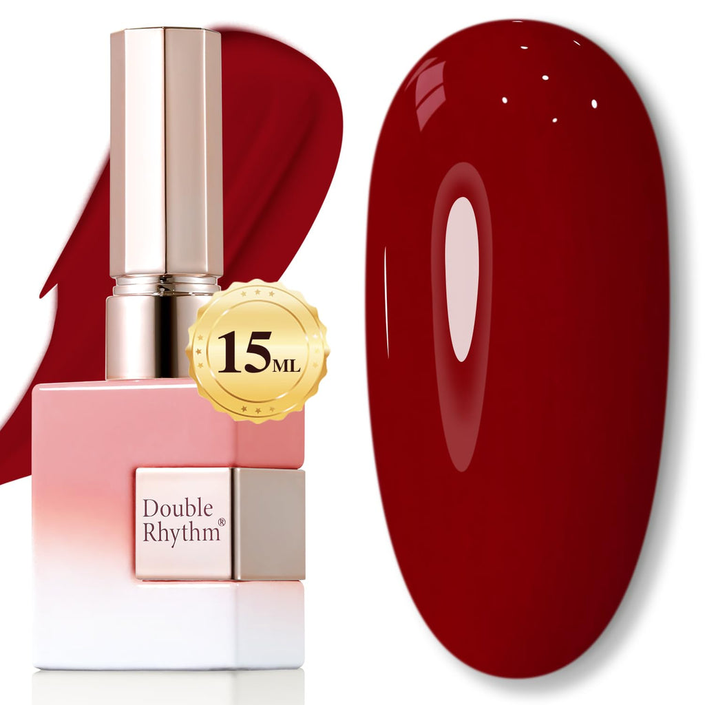 Double Rhythm 15ML Gel Nail Polish Pure Sheer Same Color Same Bottle Gel Polish Art Manicure Salon DIY at Home for Women (Milky White-A1075)