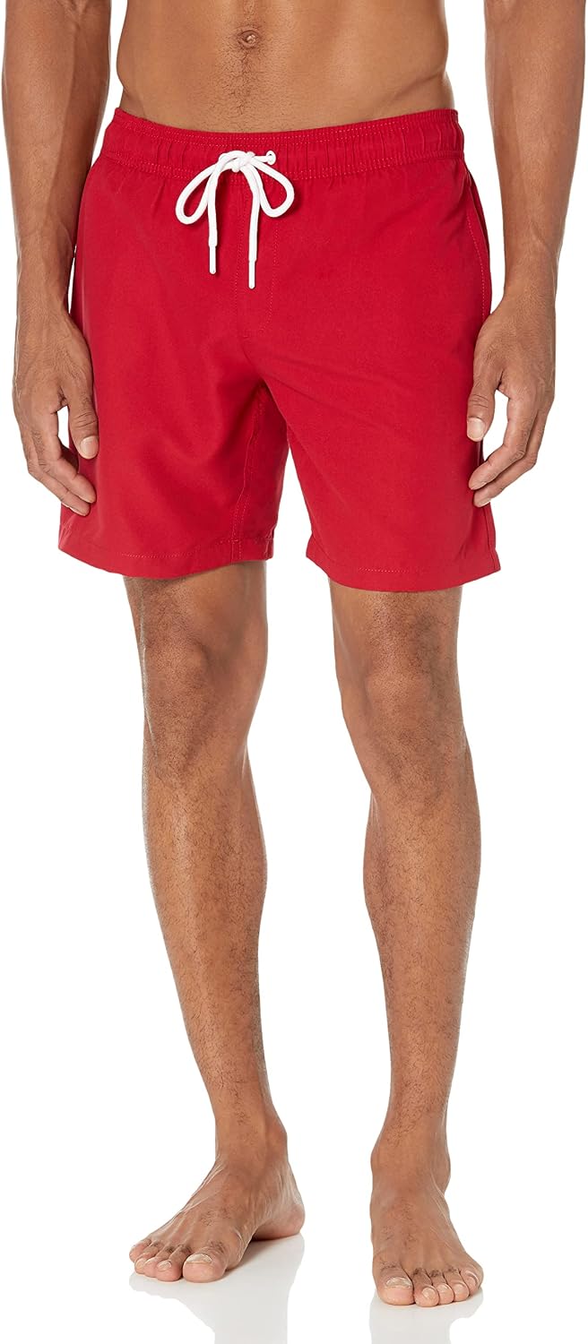 Amazon Essentials Men's 7" Quick-Dry Swim Trunk, Lightweight Breathable