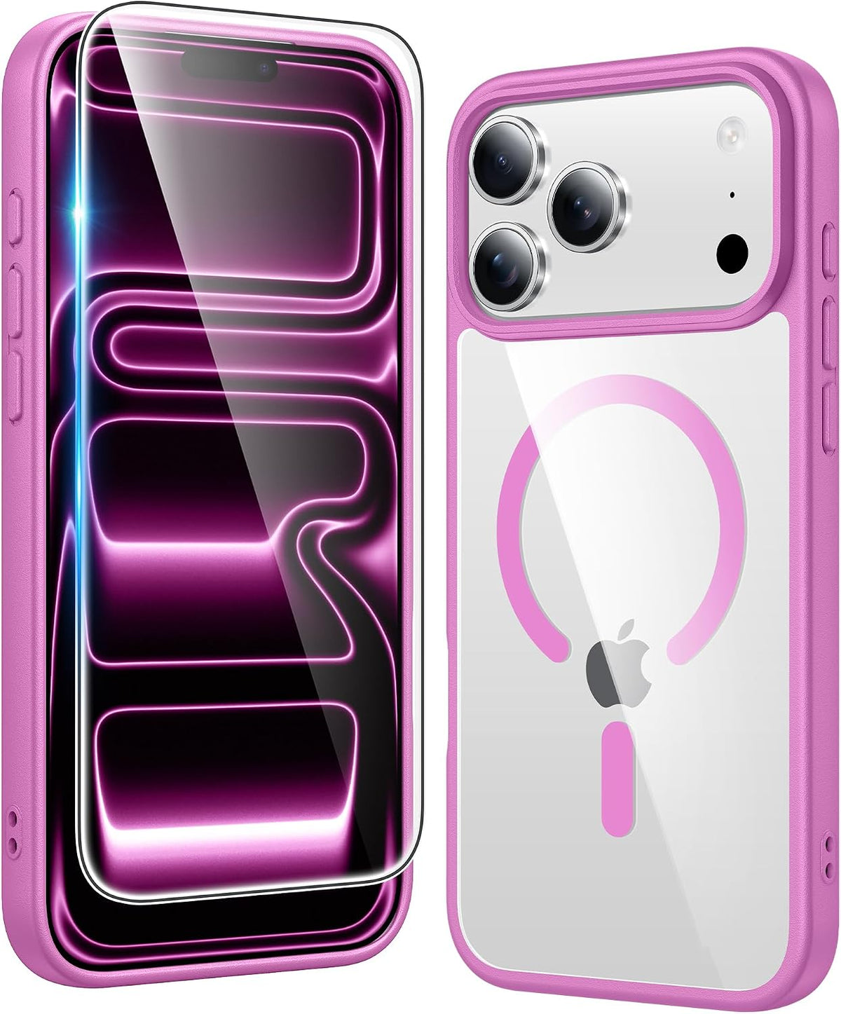 FNTCASE for iPhone 15/14/13 Case Compatible with Magsafe Clear Phonecase