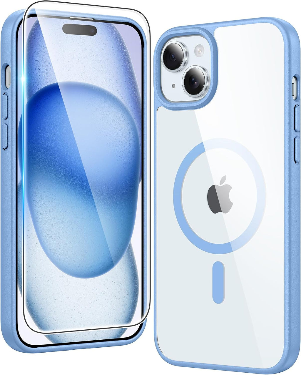 FNTCASE for iPhone 15/14/13 Case Compatible with Magsafe Clear Phonecase