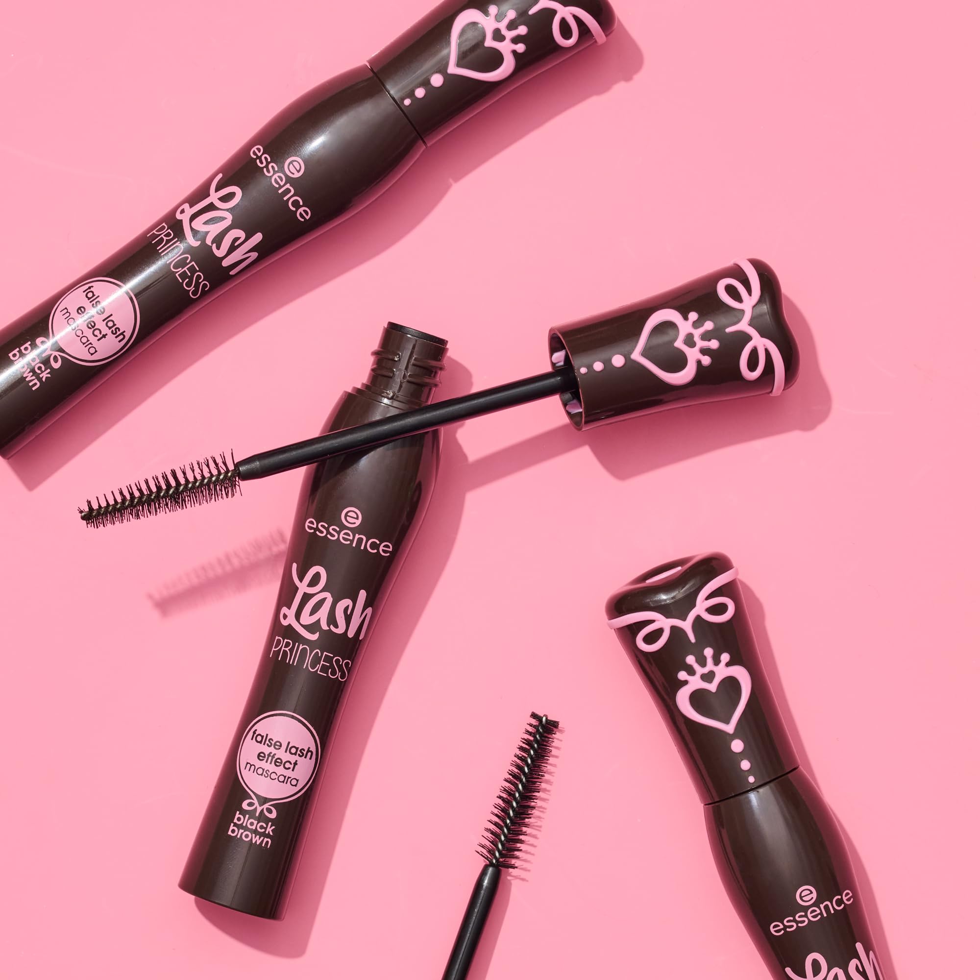 essence Lash Princess False Lash Effect Mascara, Black (Pack of 1) | Volumizing & Lengthening, Clump-Free Fiber Brush, Defines and Separates; Vegan, Cruelty Free, Paraben Free, Oil Free