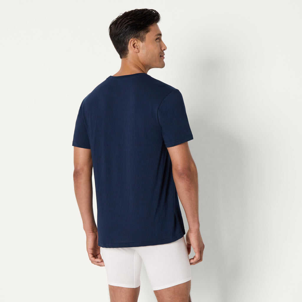 Amazon Essentials Men's Slim Fit Crewneck Undershirts, Pack of 6