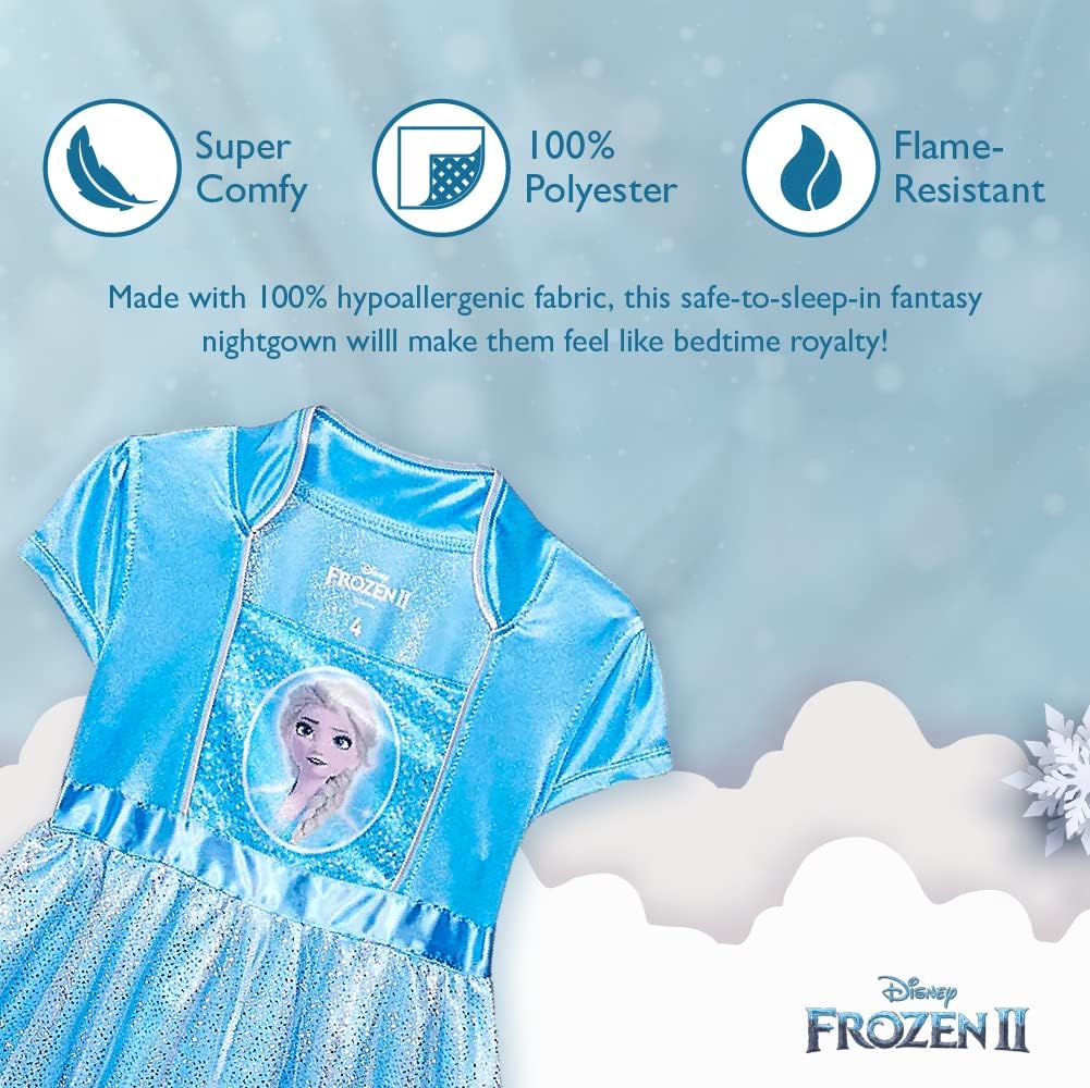 Disney Toddler/Little/Big Girls' Princess Fantasy Gown Nightgown