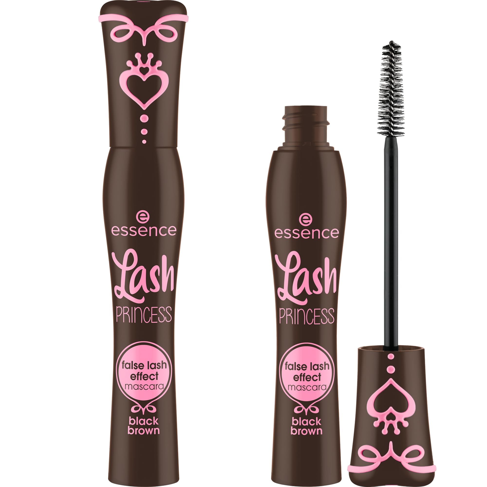 essence Lash Princess False Lash Effect Mascara, Black (Pack of 1) | Volumizing & Lengthening, Clump-Free Fiber Brush, Defines and Separates; Vegan, Cruelty Free, Paraben Free, Oil Free