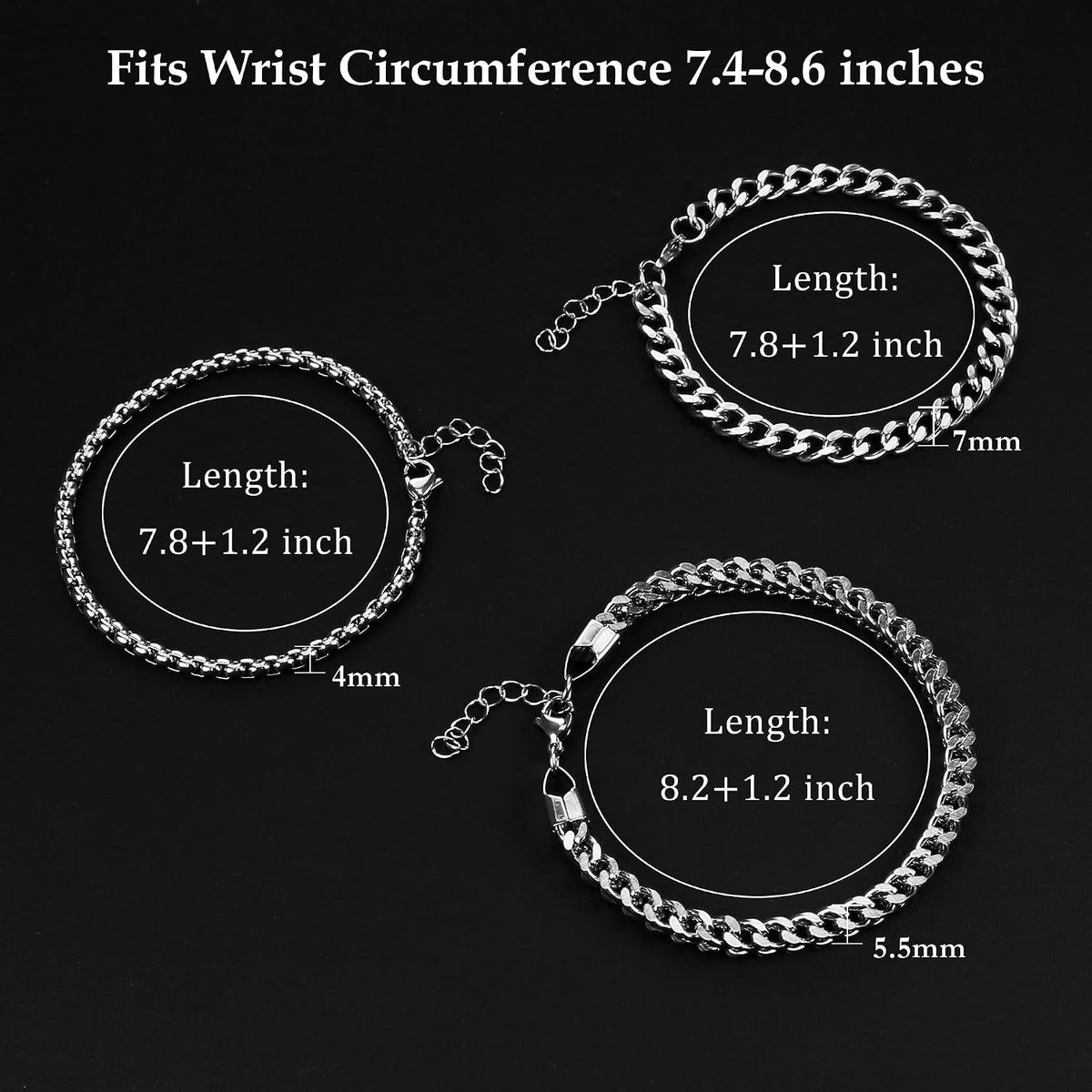 DAYANEY Mens Bracelet Silver and Gold Bracelet for Men Rakhi for Brother