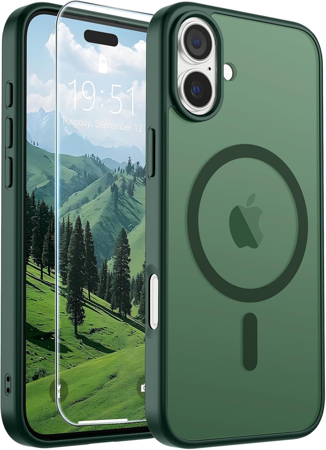 SUPFINE Magnetic for iPhone 16 Case Black