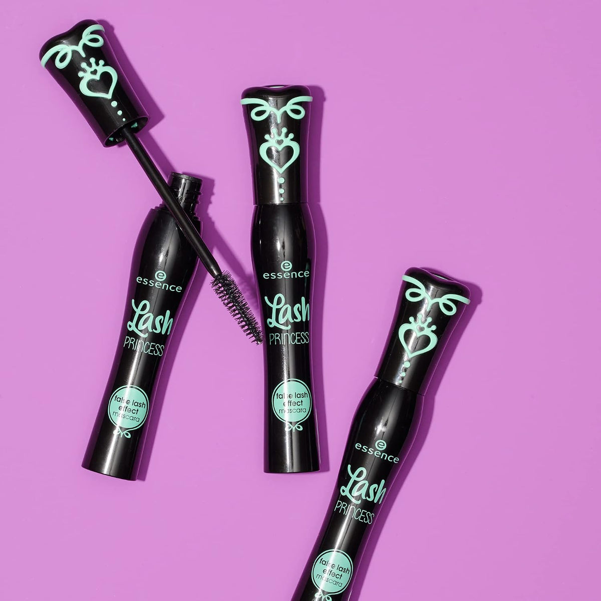 essence Lash Princess False Lash Effect Mascara, Black (Pack of 1) | Volumizing & Lengthening, Clump-Free Fiber Brush, Defines and Separates; Vegan, Cruelty Free, Paraben Free, Oil Free