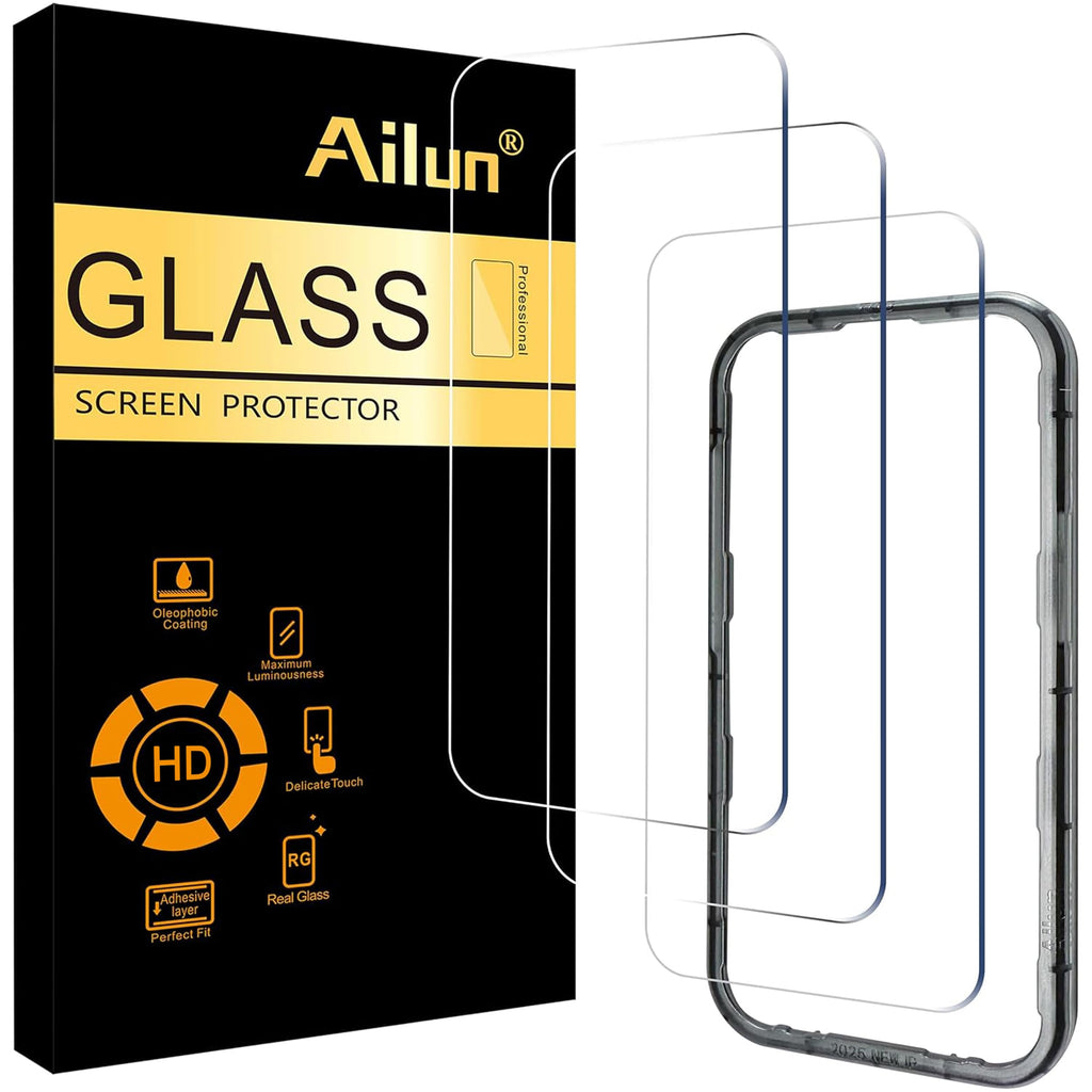 Ailun 3 Pack Screen Protector for iPhone 17e/16e/14/13/13 Pro