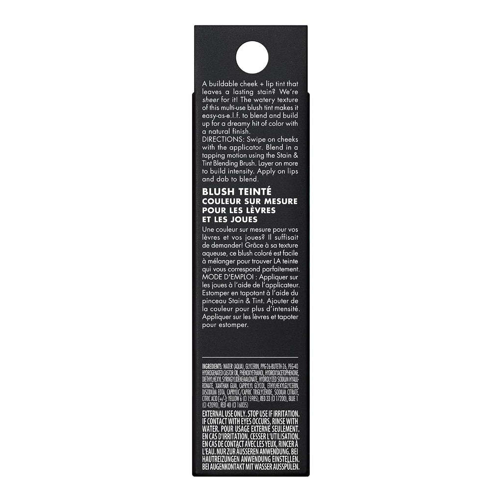 e.l.f. Sheer For It Blush Tint, Cherry Cola | Multi-Use, Long-Lasting Lip & Cheek Makeup, Creates A Natural Flush Finish, Vegan & Cruelty-Free