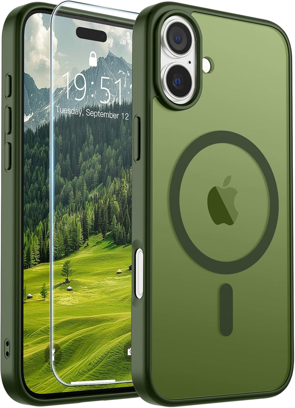 SUPFINE Magnetic for iPhone 16 Case Black
