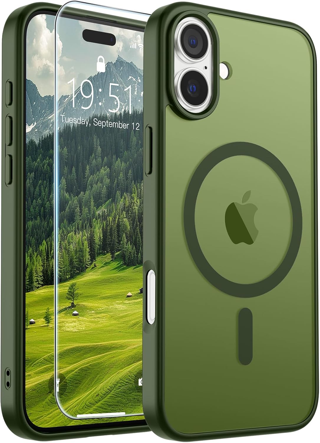 SUPFINE Magnetic for iPhone 16 Case Black