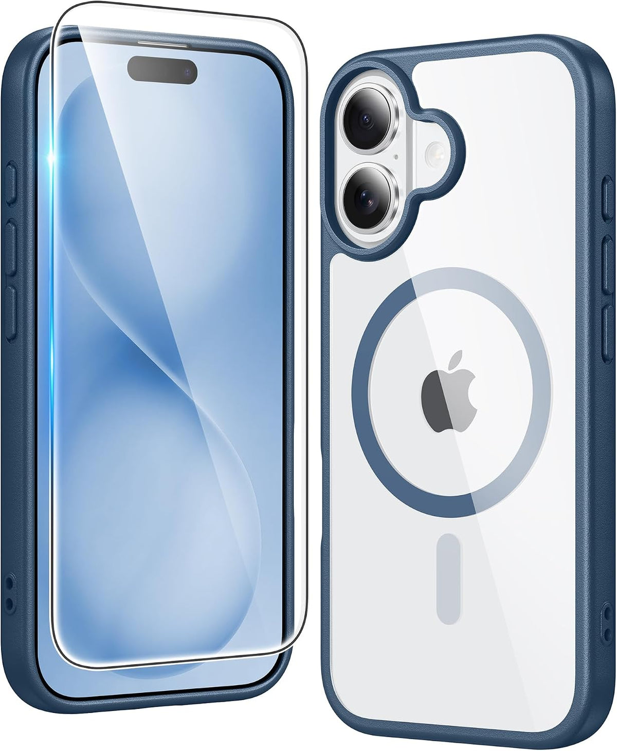FNTCASE for iPhone 15/14/13 Case Compatible with Magsafe Clear Phonecase