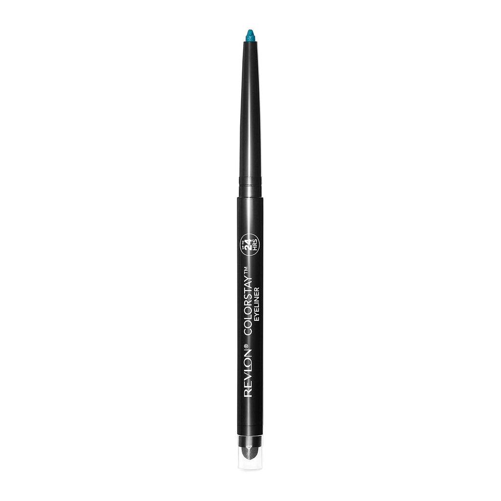 Revlon ColorStay Pencil Waterproof Eyeliner, 201 Black, 2 pack | Waterproof pencil eyeliner with built-in sharpener. Smudge-proof, long-lasting, intense matte color.