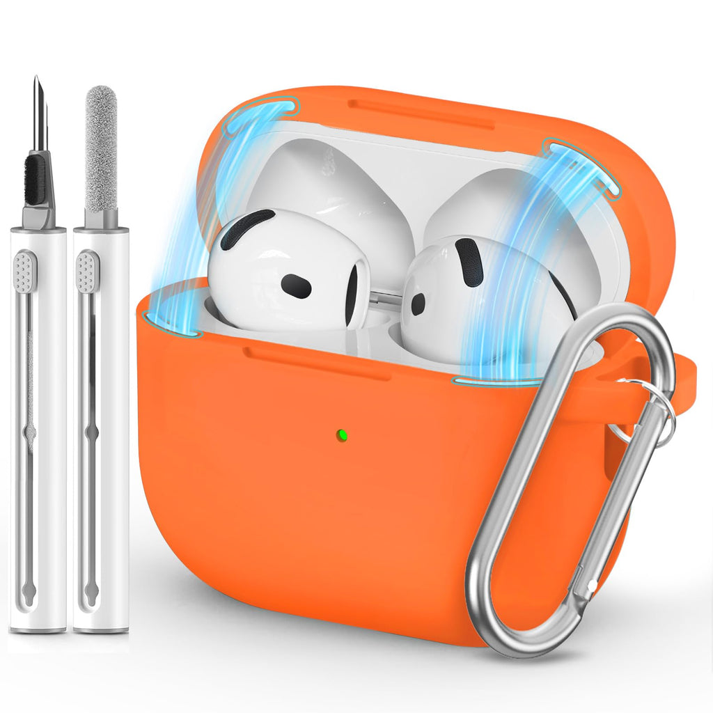 Ljusmicker for AirPods 5/4 Case (2026/2024) with Cleaner Kit,Midnight Blue