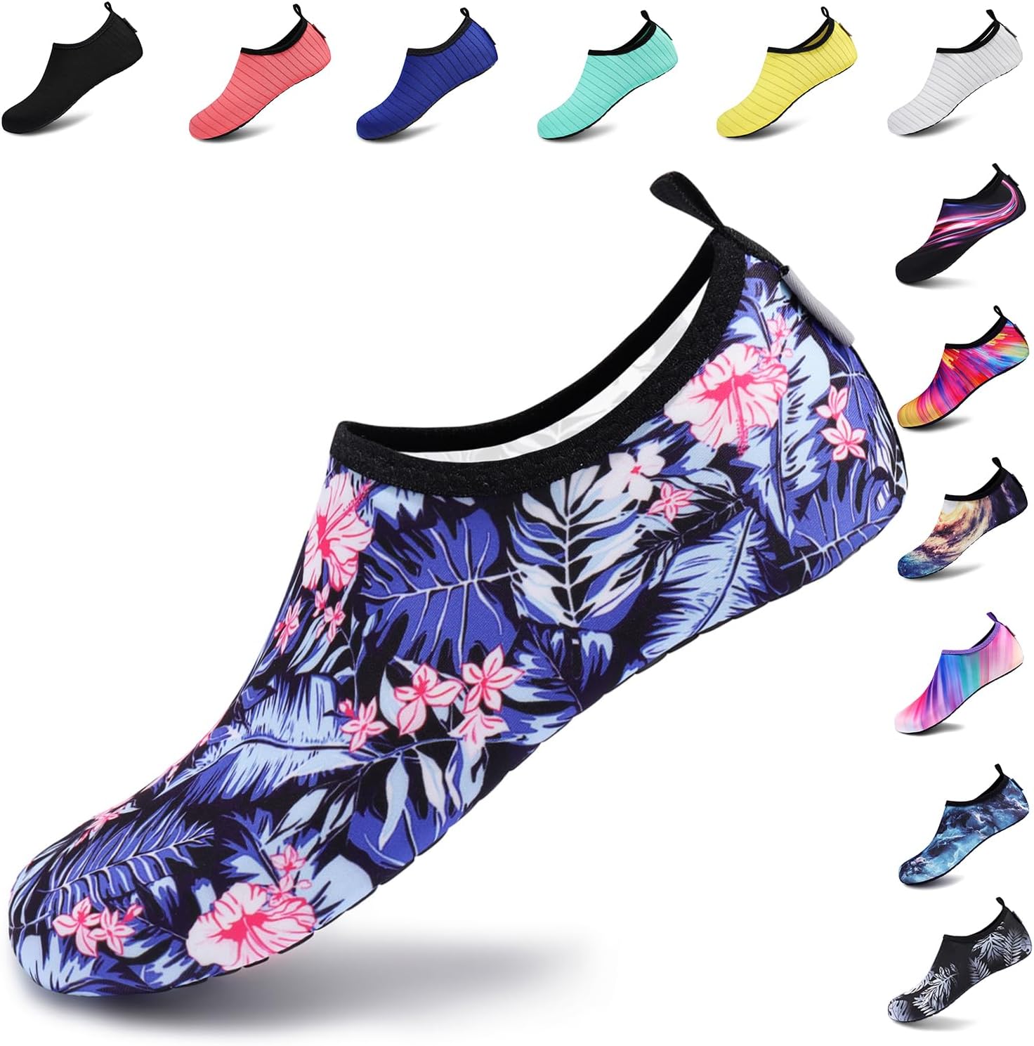 VIFUUR Water Shoes for Men Women Barefoot Quick Dry Aqua Socks Slip On