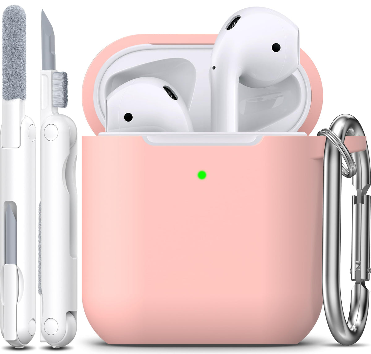 R-fun Silicone Case for AirPods 4 and AirPods 5, Black