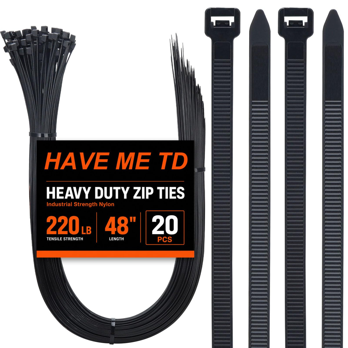 Cable Zip Ties,400 Pack Black Assorted Sizes 12+8+6+4 Inch,Multi-Purpose Self-Locking Nylon Cable Cord Management,Plastic Wire Ties for Home,Office,Garden,Workshop. By HAVE ME TD