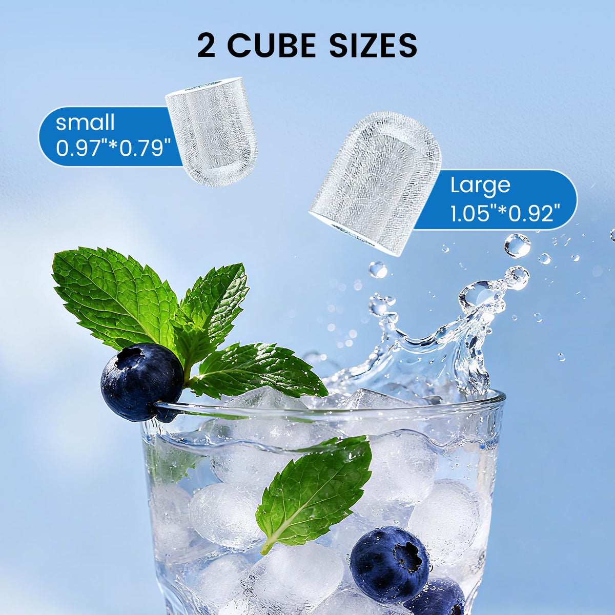 COWSAR Nugget Countertop Ice Maker, Automatic Ice Dispenser, 33 lbs/Day Chewable Pellet Ice Machine with Self-Cleaning & Measured Dispensing, Portable Ice Maker for Home, Kitchen, Office