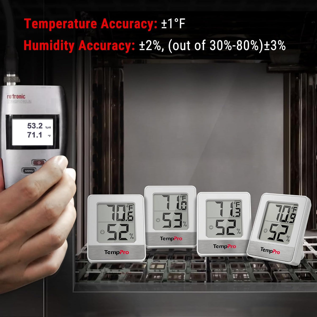 TempPro TempAir Digital Hygrometer Indoor Thermometer