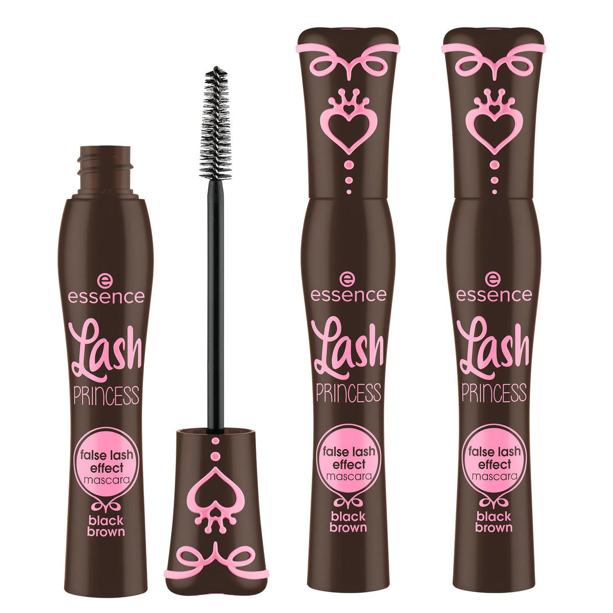 essence Lash Princess False Lash Effect Mascara, Black (Pack of 1) | Volumizing & Lengthening, Clump-Free Fiber Brush, Defines and Separates; Vegan, Cruelty Free, Paraben Free, Oil Free