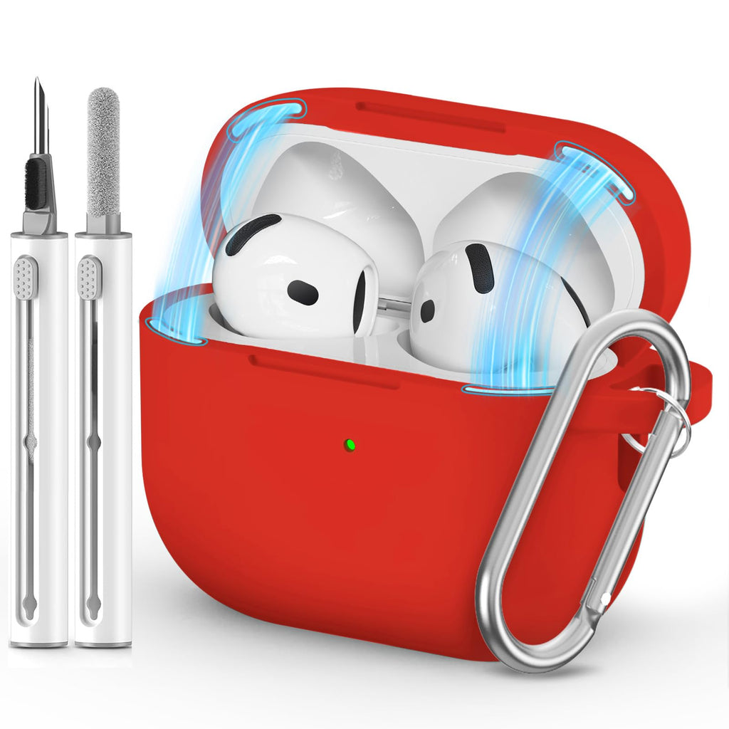 Ljusmicker for AirPods 5/4 Case (2026/2024) with Cleaner Kit,Midnight Blue