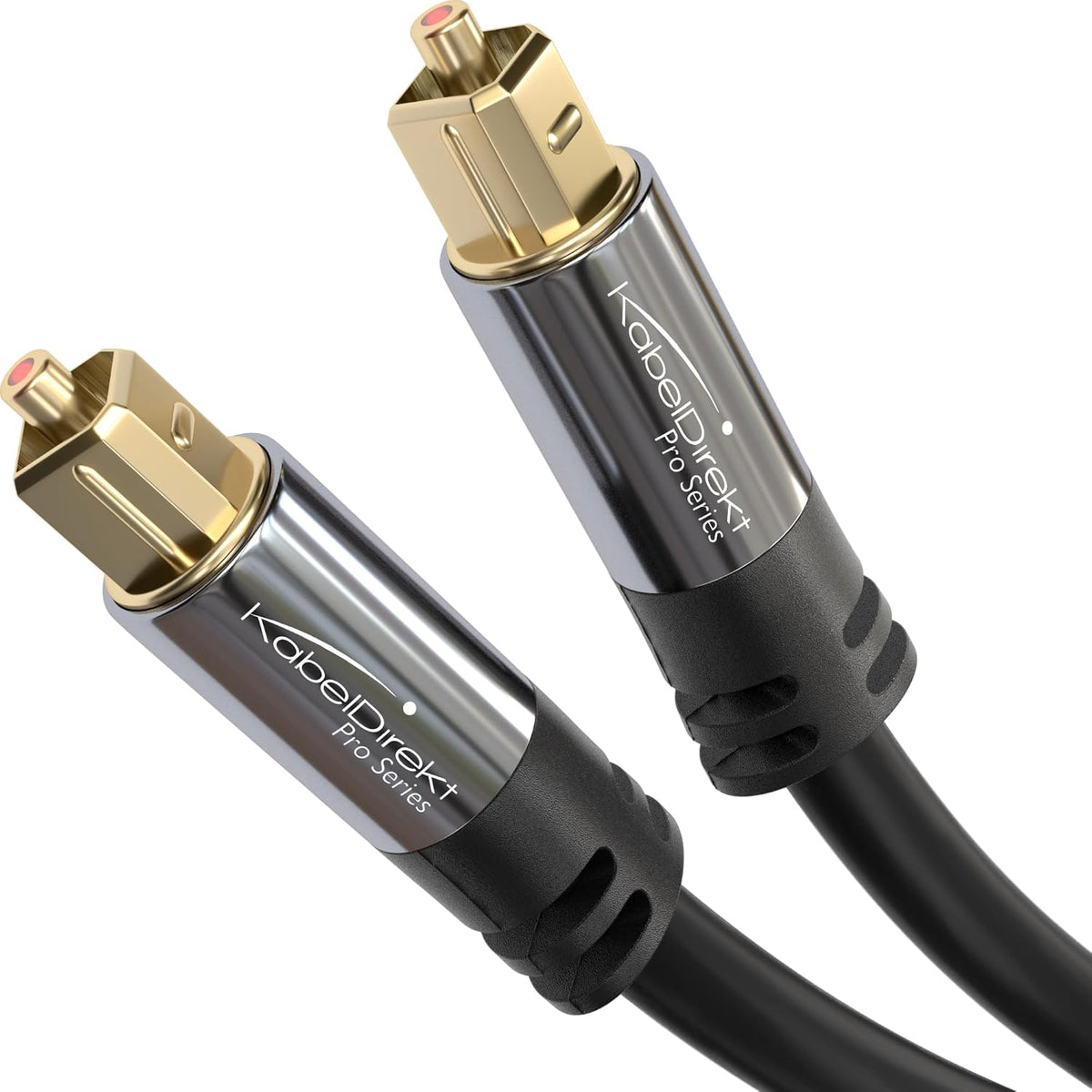 KabelDirekt – Optical Audio TOSLINK Cable – 6ft – Soundbar