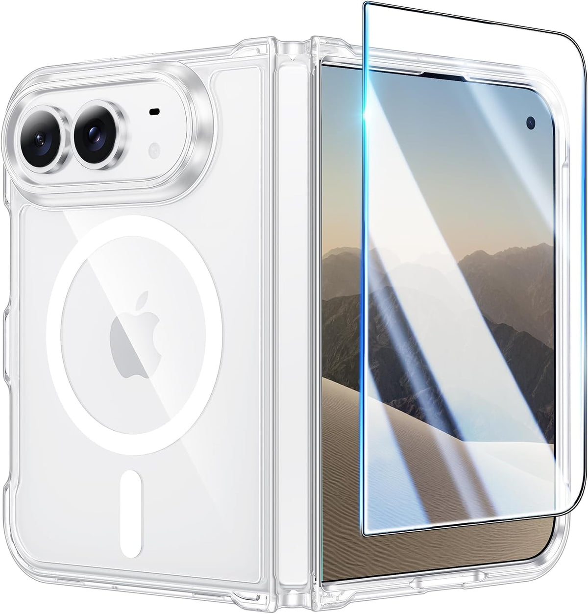 FNTCASE for iPhone 15/14/13 Case Compatible with Magsafe Clear Phonecase