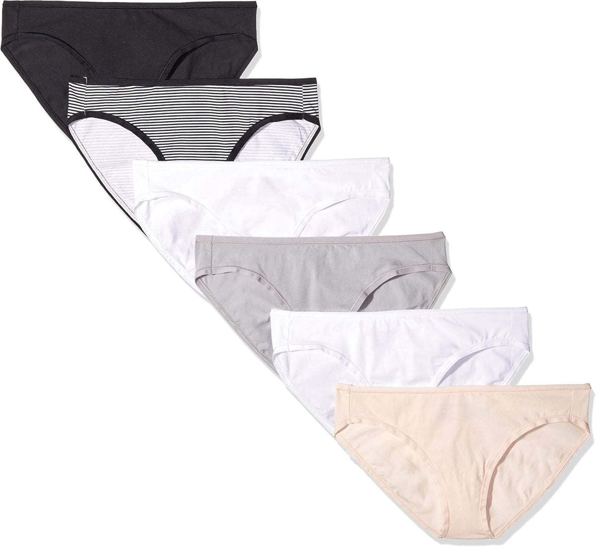 Amazon Essentials Women's Cotton Spandex Bikini Brief Underwear (Available in Plus Size)