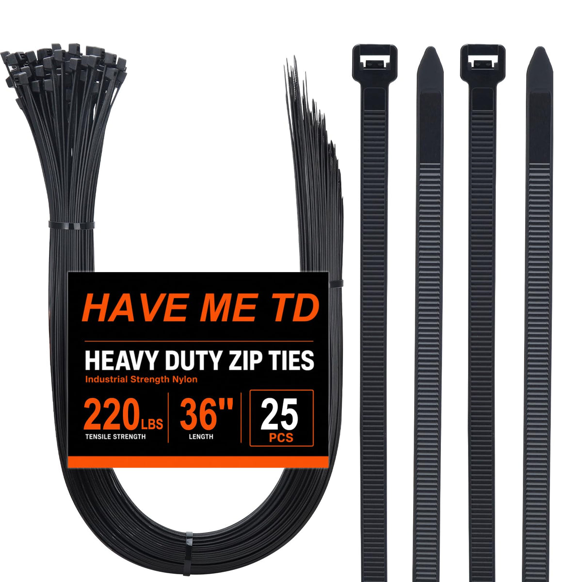 Cable Zip Ties,400 Pack Black Assorted Sizes 12+8+6+4 Inch,Multi-Purpose Self-Locking Nylon Cable Cord Management,Plastic Wire Ties for Home,Office,Garden,Workshop. By HAVE ME TD