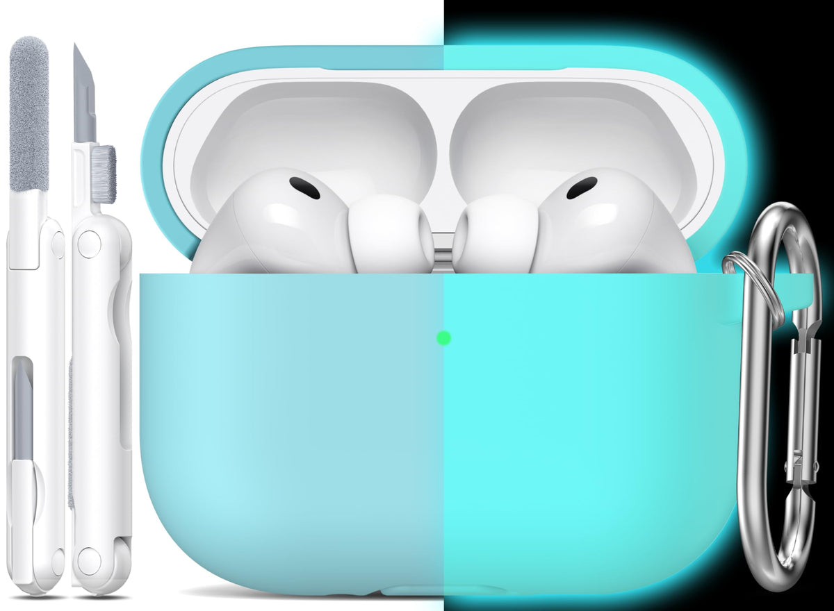 R-fun Silicone Case for AirPods 4 and AirPods 5, Black