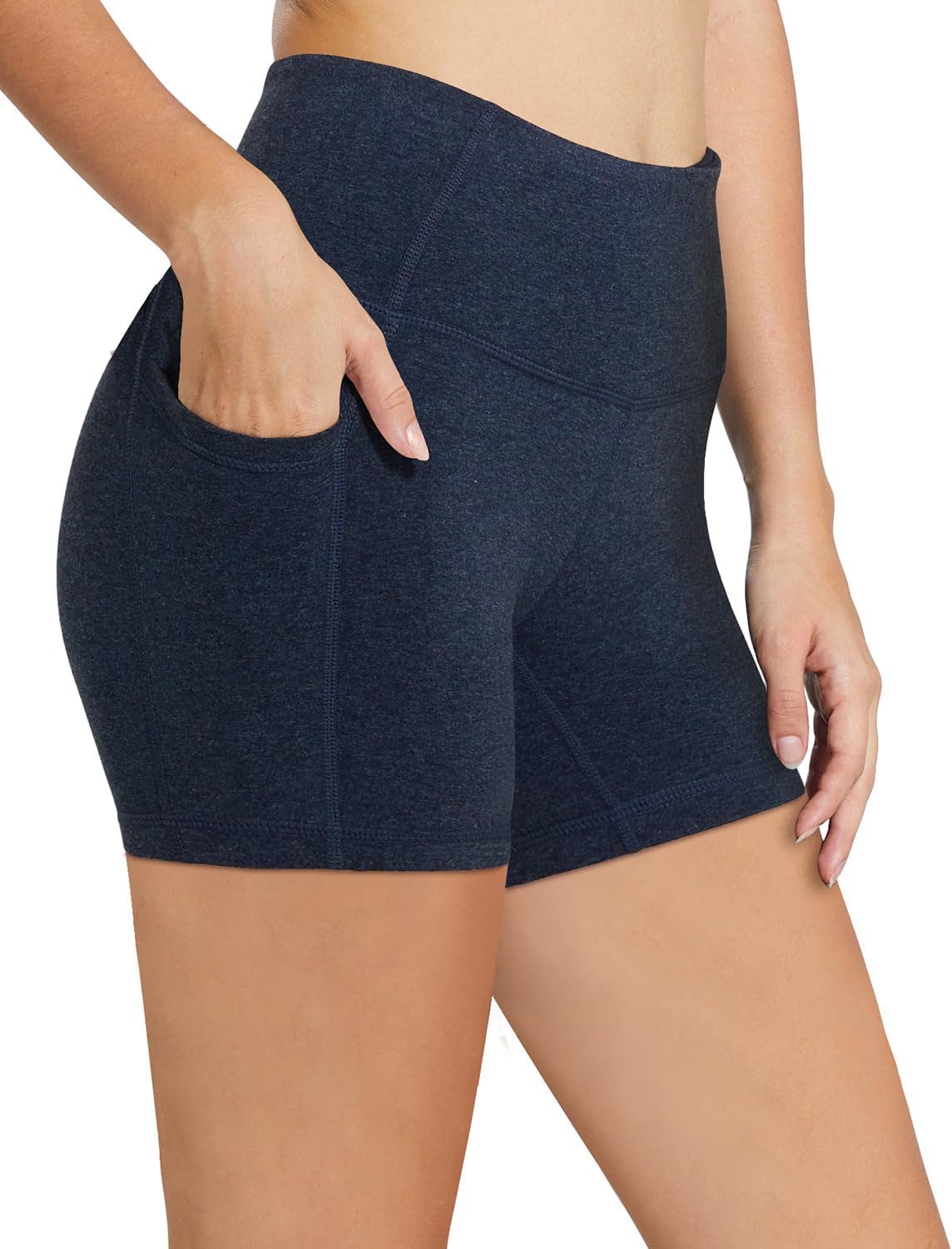 baleaf Women's High Waist Biker Shorts with 3 Pockets