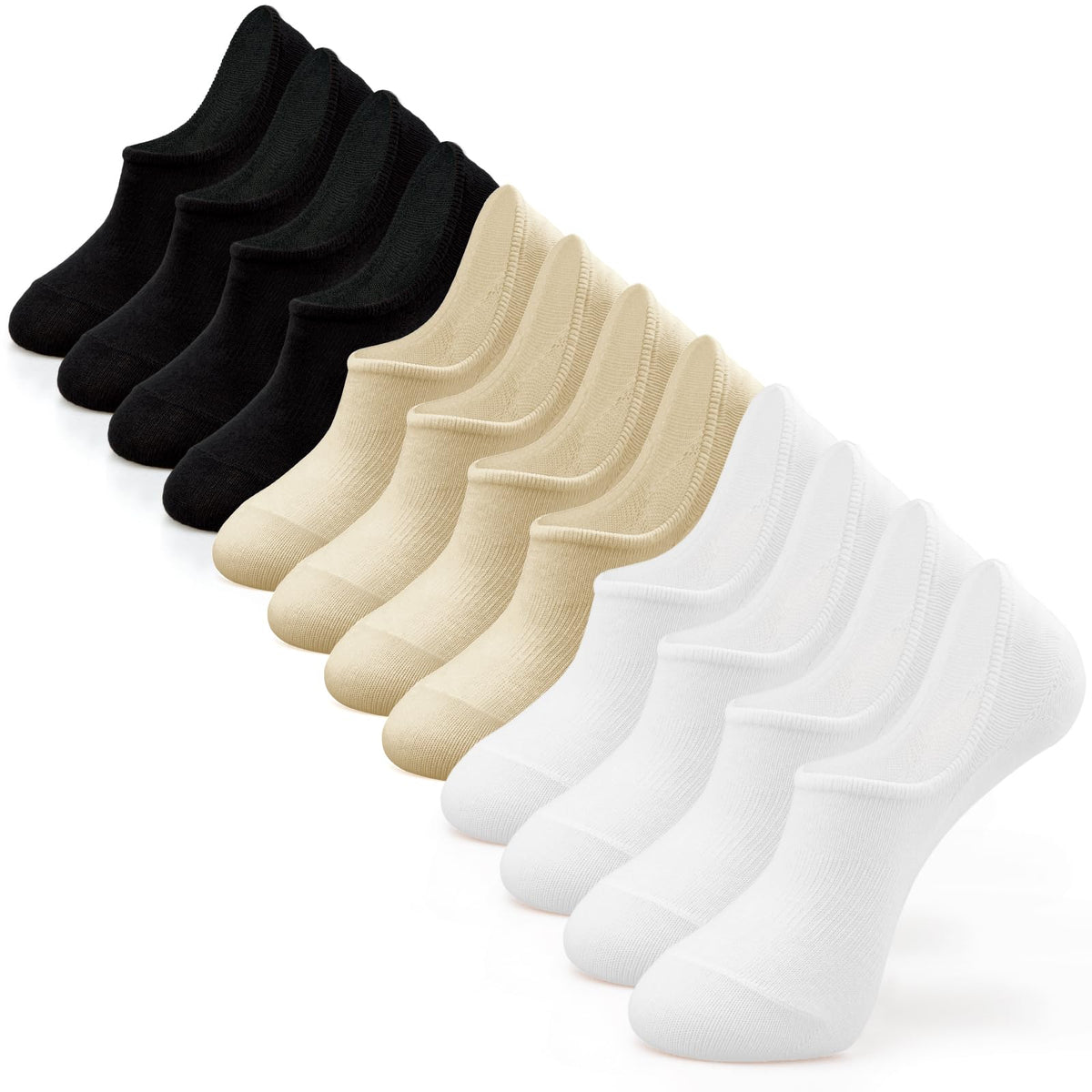 IDEGG Women & Men No Show Low Cut Anti‑Slip Casual Sports Running Socks