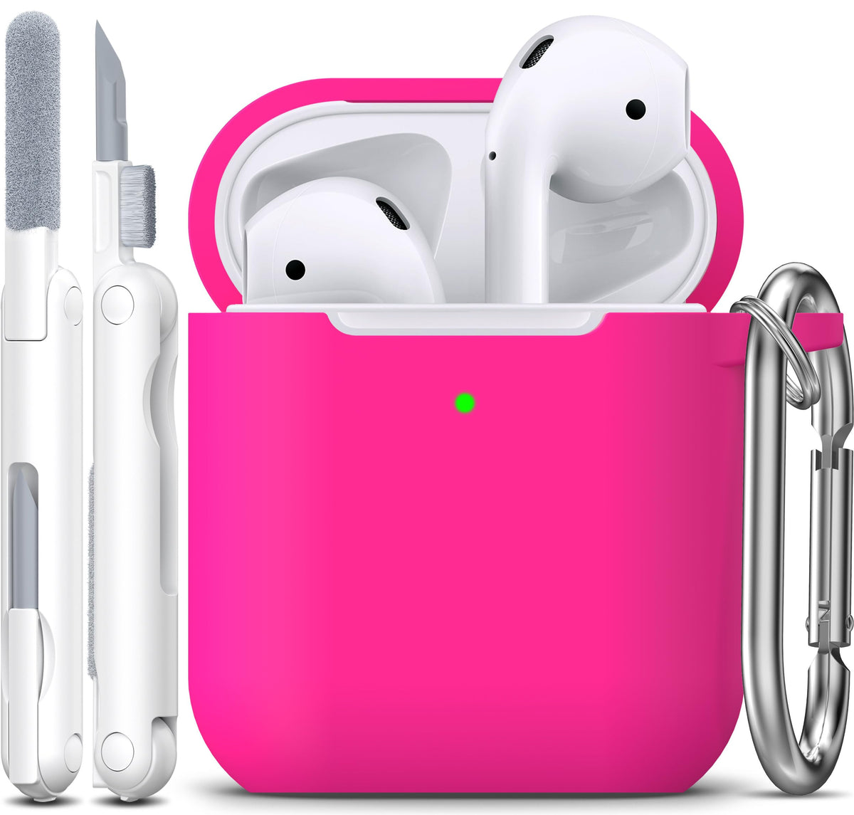 R-fun Silicone Case for AirPods 4 and AirPods 5, Black