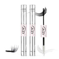 GAQQI Lash Cluster Glue, Waterproof Bond and Seal Lash Glue, Black - 10ml | Strong Hold 3-7days, Latex-free & Formaldehyde-free, Waterproof, For Cluster/ Individual/ Strip Lashes, Easy to Use