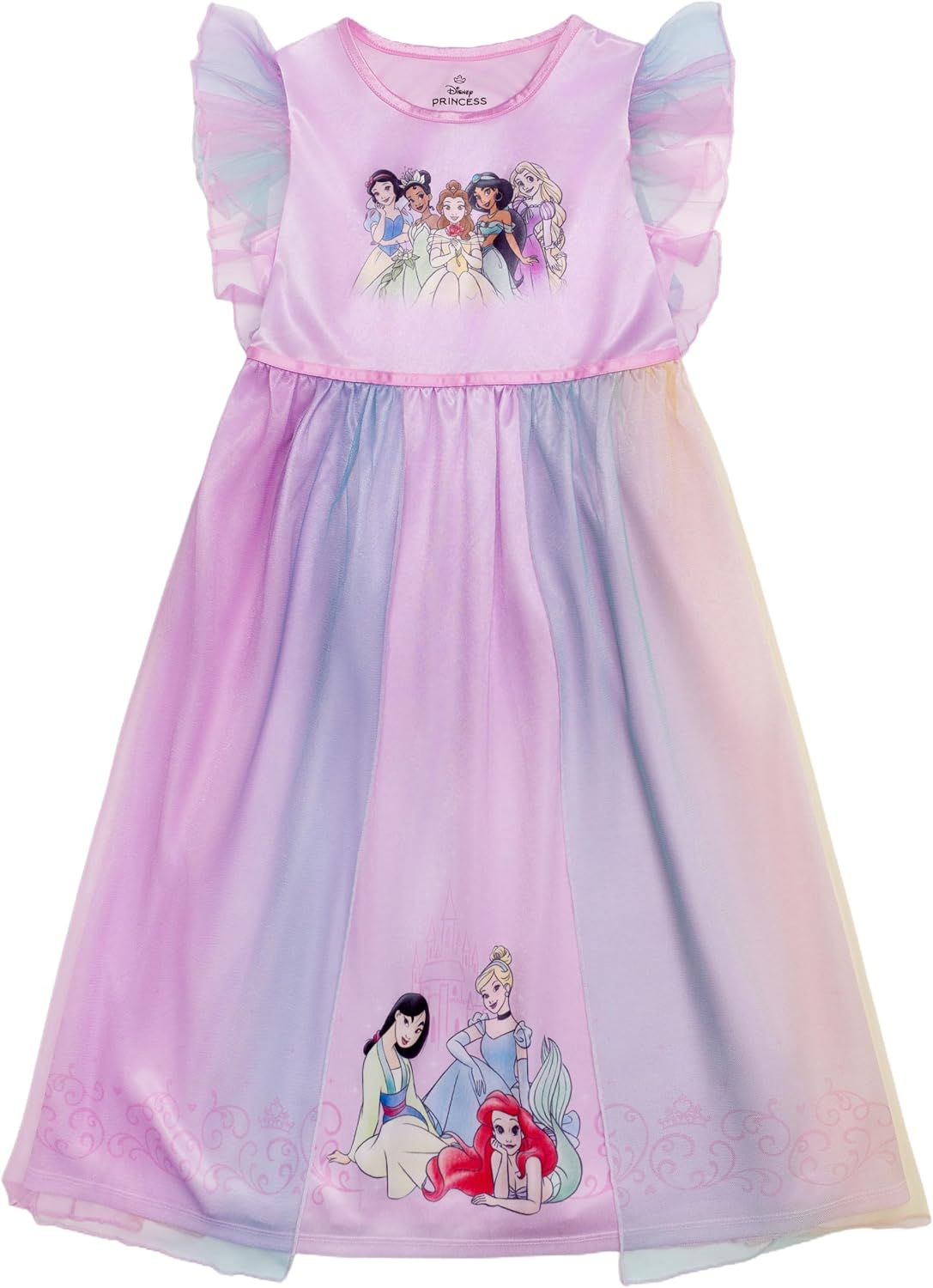 Disney Toddler/Little/Big Girls' Princess Fantasy Gown Nightgown