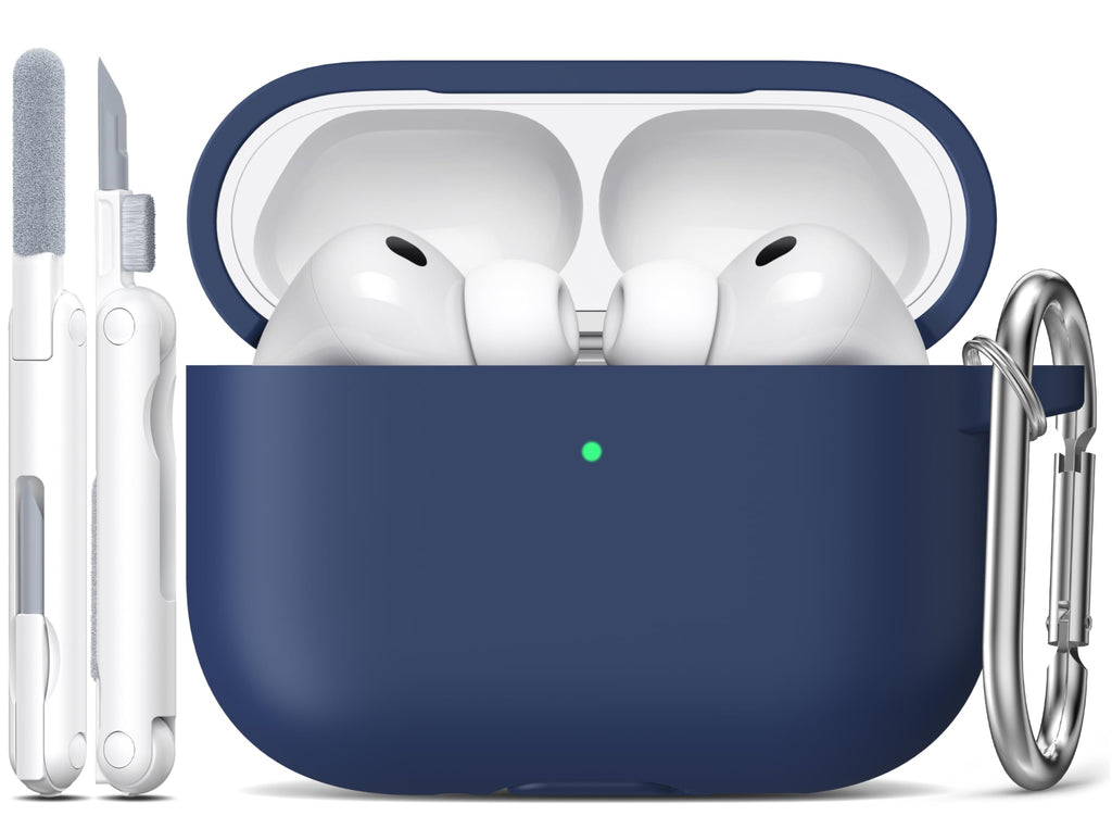 R-fun Silicone Case for AirPods 4 and AirPods 5, Black