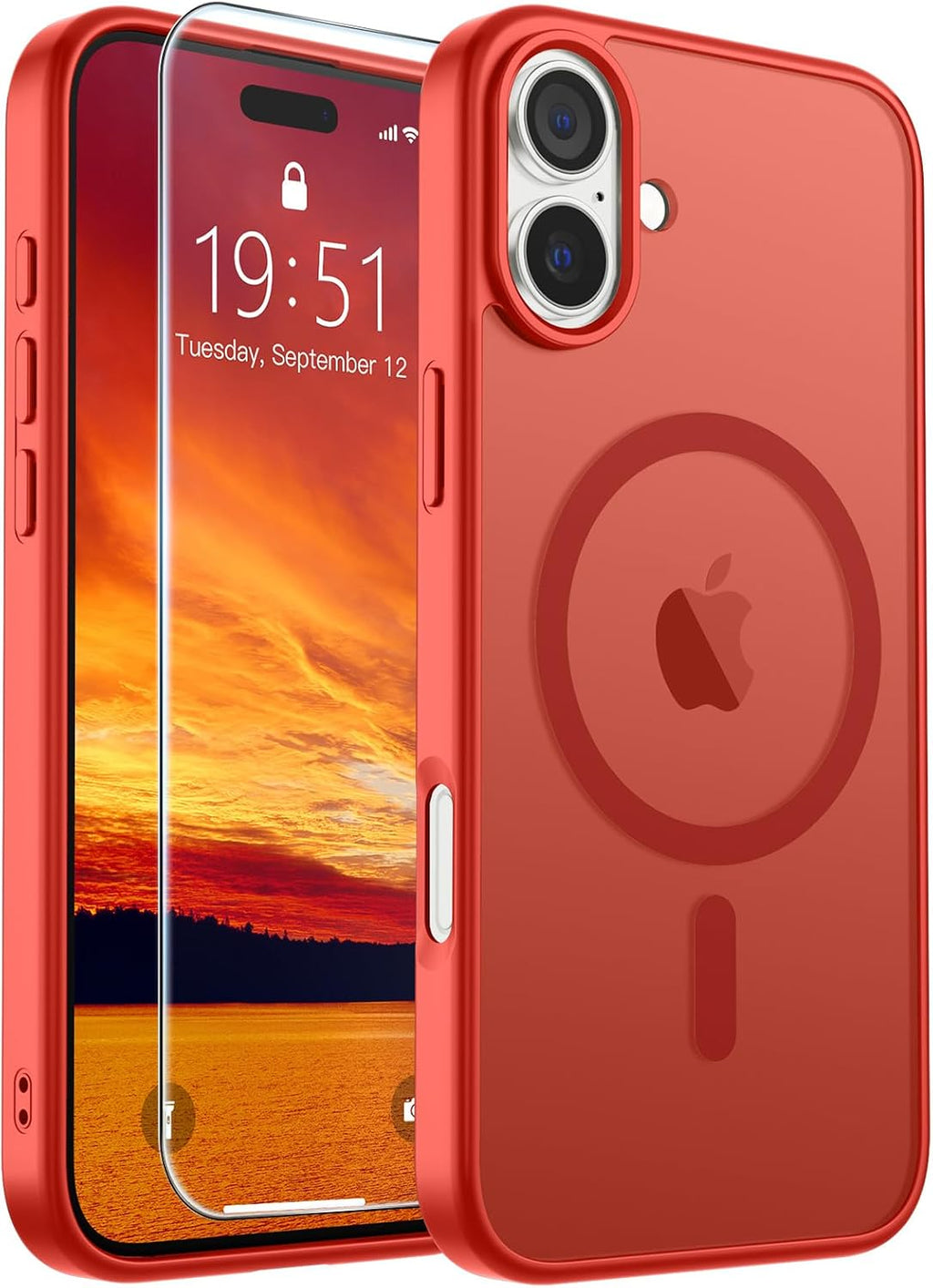 SUPFINE Magnetic for iPhone 16 Case Black
