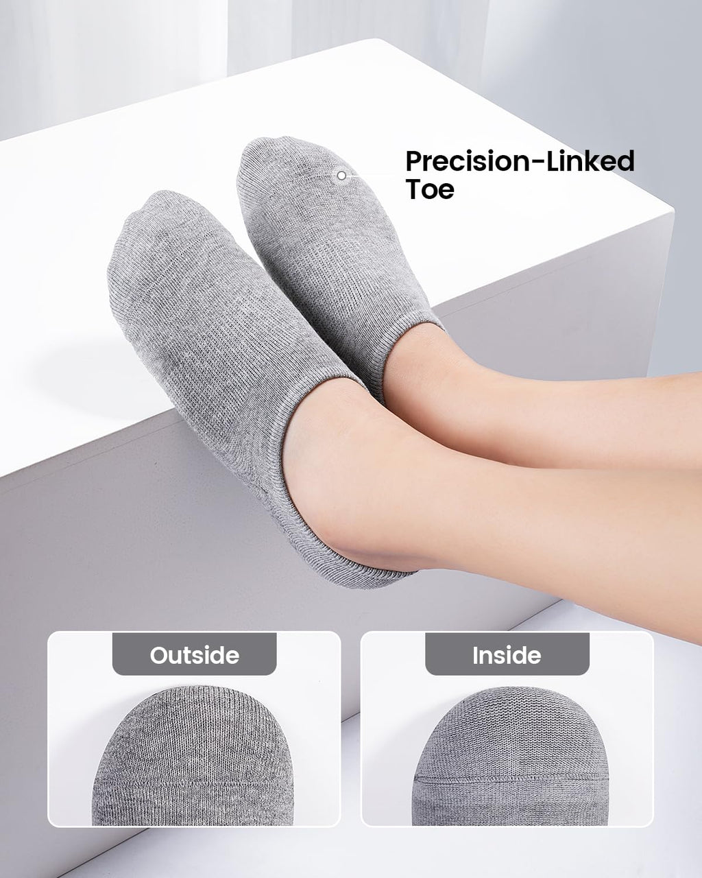 IDEGG Women & Men No Show Low Cut Anti‑Slip Casual Sports Running Socks