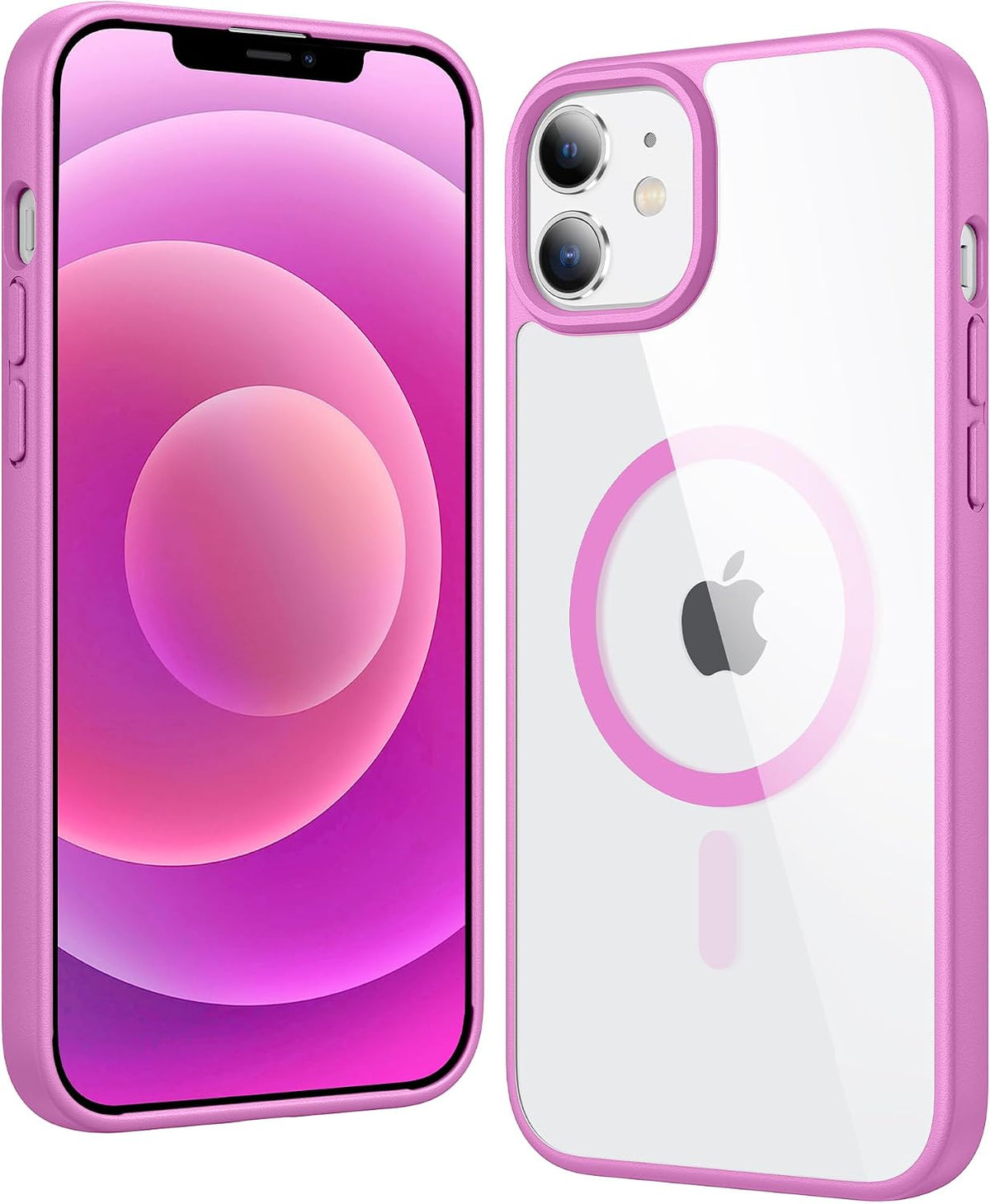 FNTCASE for iPhone 15/14/13 Case Compatible with Magsafe Clear Phonecase