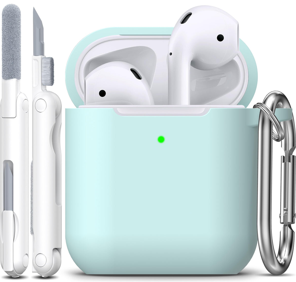 R-fun Silicone Case for AirPods 4 and AirPods 5, Black