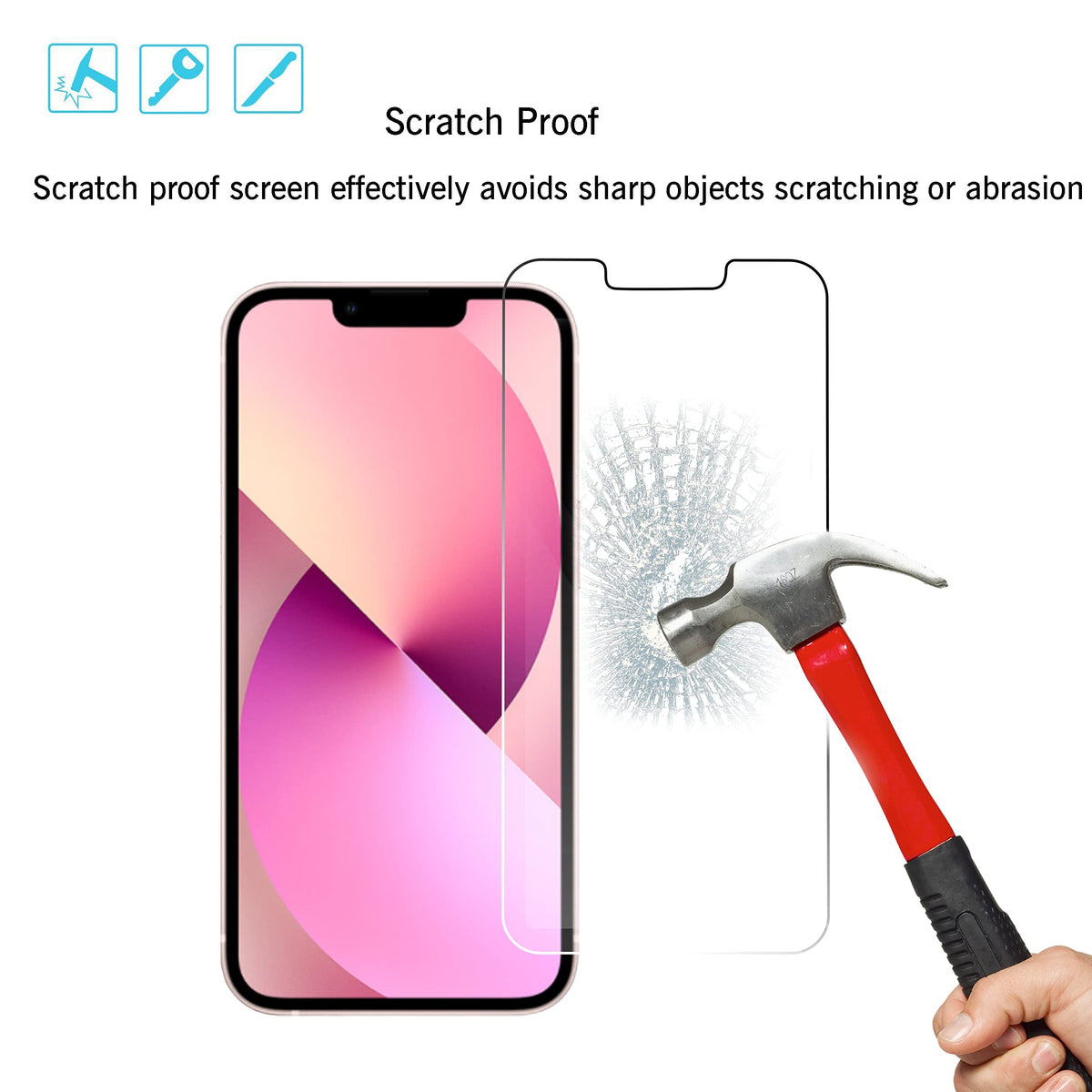 Ailun 3 Pack Screen Protector for iPhone 17e/16e/14/13/13 Pro