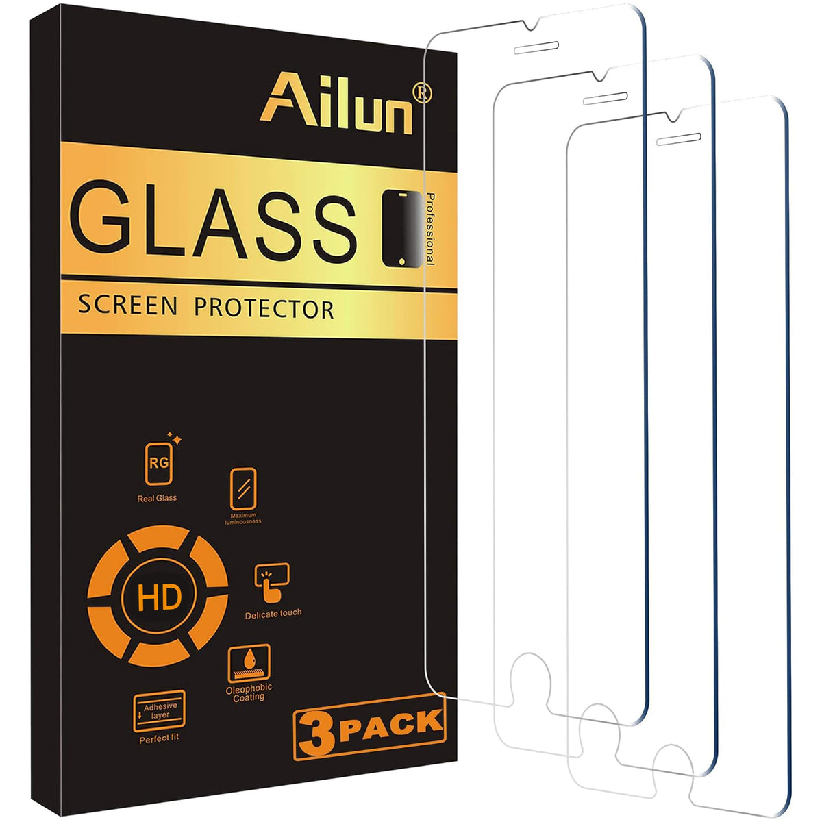Ailun 3 Pack Screen Protector for iPhone 17e/16e/14/13/13 Pro
