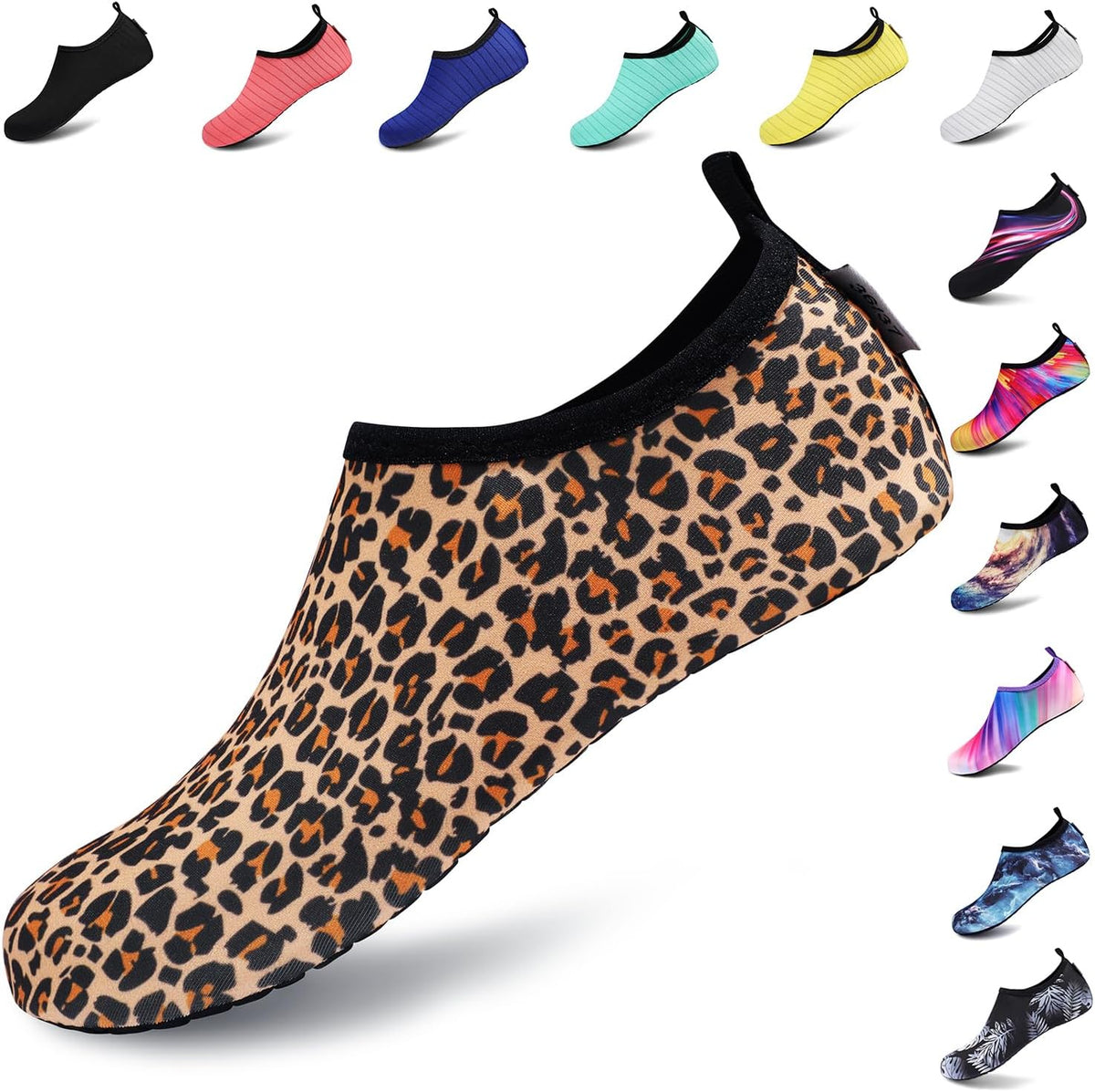 VIFUUR Water Shoes for Men Women Barefoot Quick Dry Aqua Socks Slip On