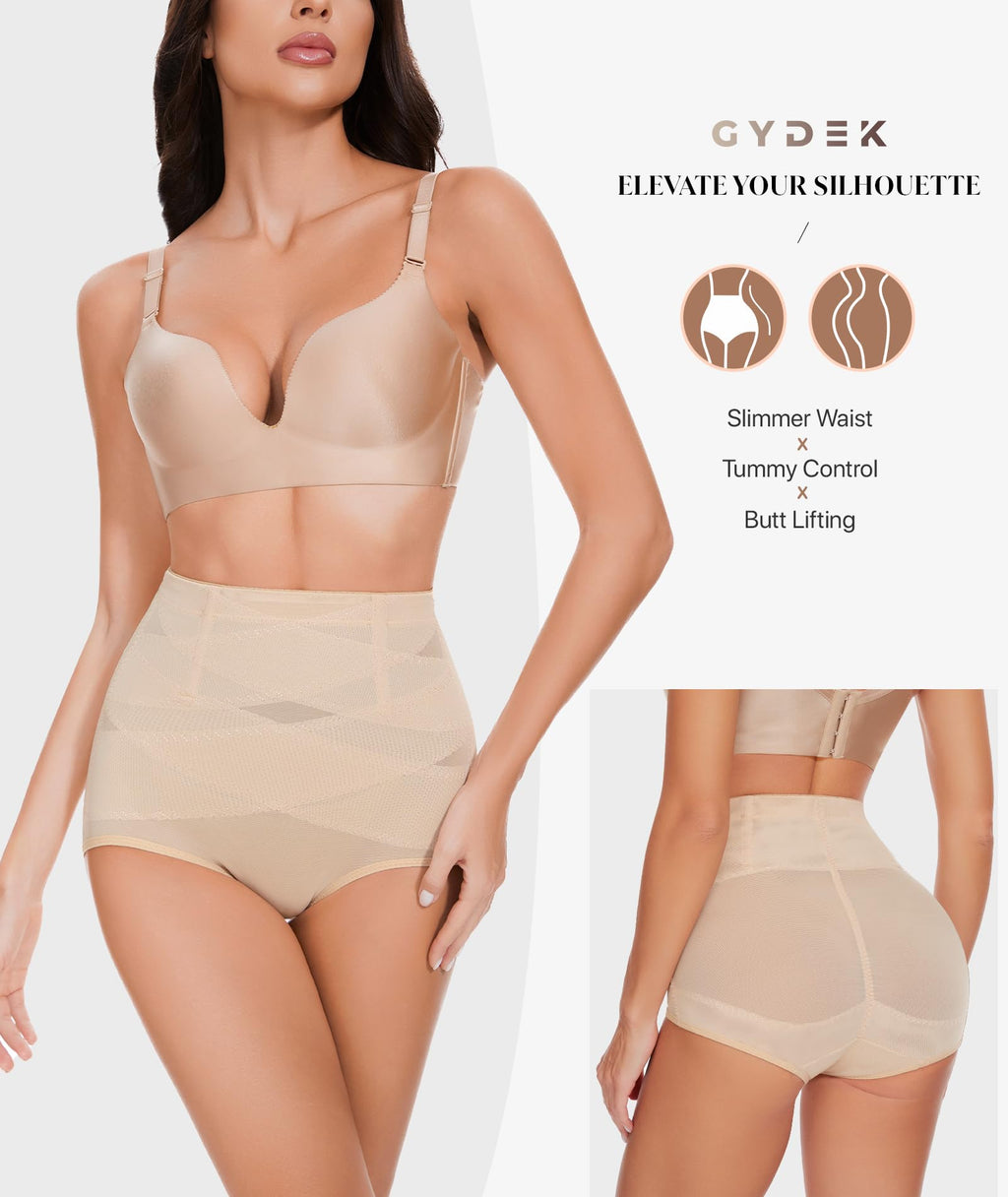 GYDEK Tummy Control Shapewear Panties for Women High Waist Shaper Underwear | Breathable material, High-Waist, Shapewear Girdle, Body Shaper, Seamless Shapewear, Lightweight