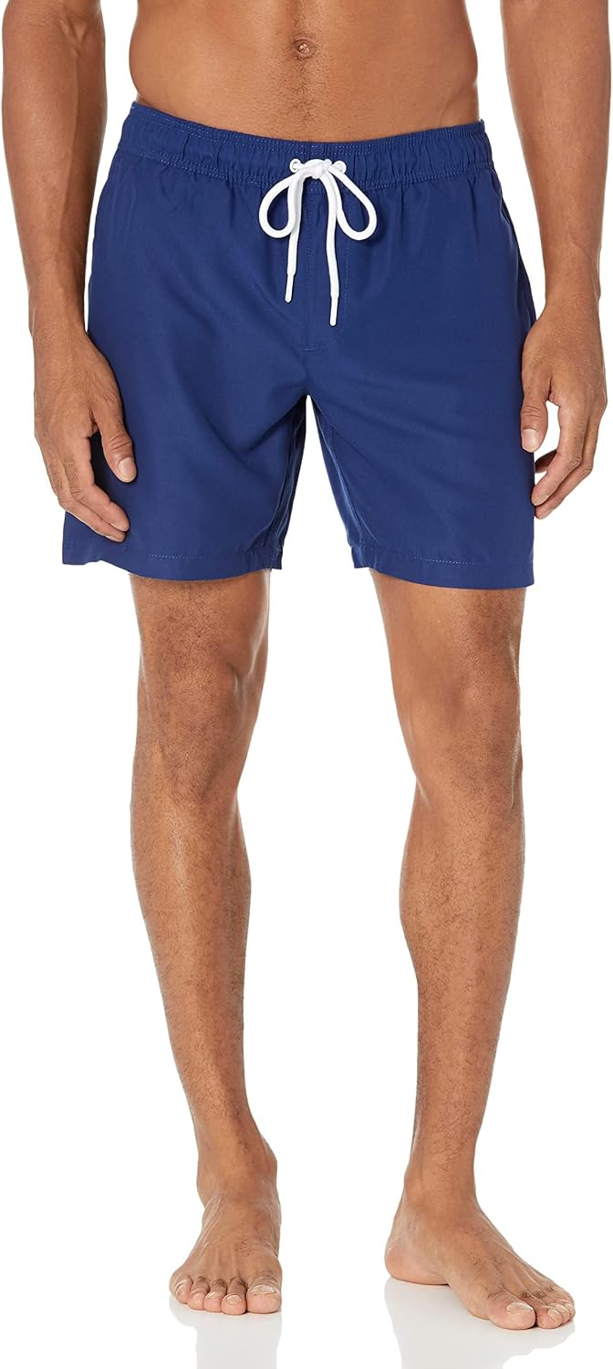 Amazon Essentials Men's 7" Quick-Dry Swim Trunk, Lightweight Breathable