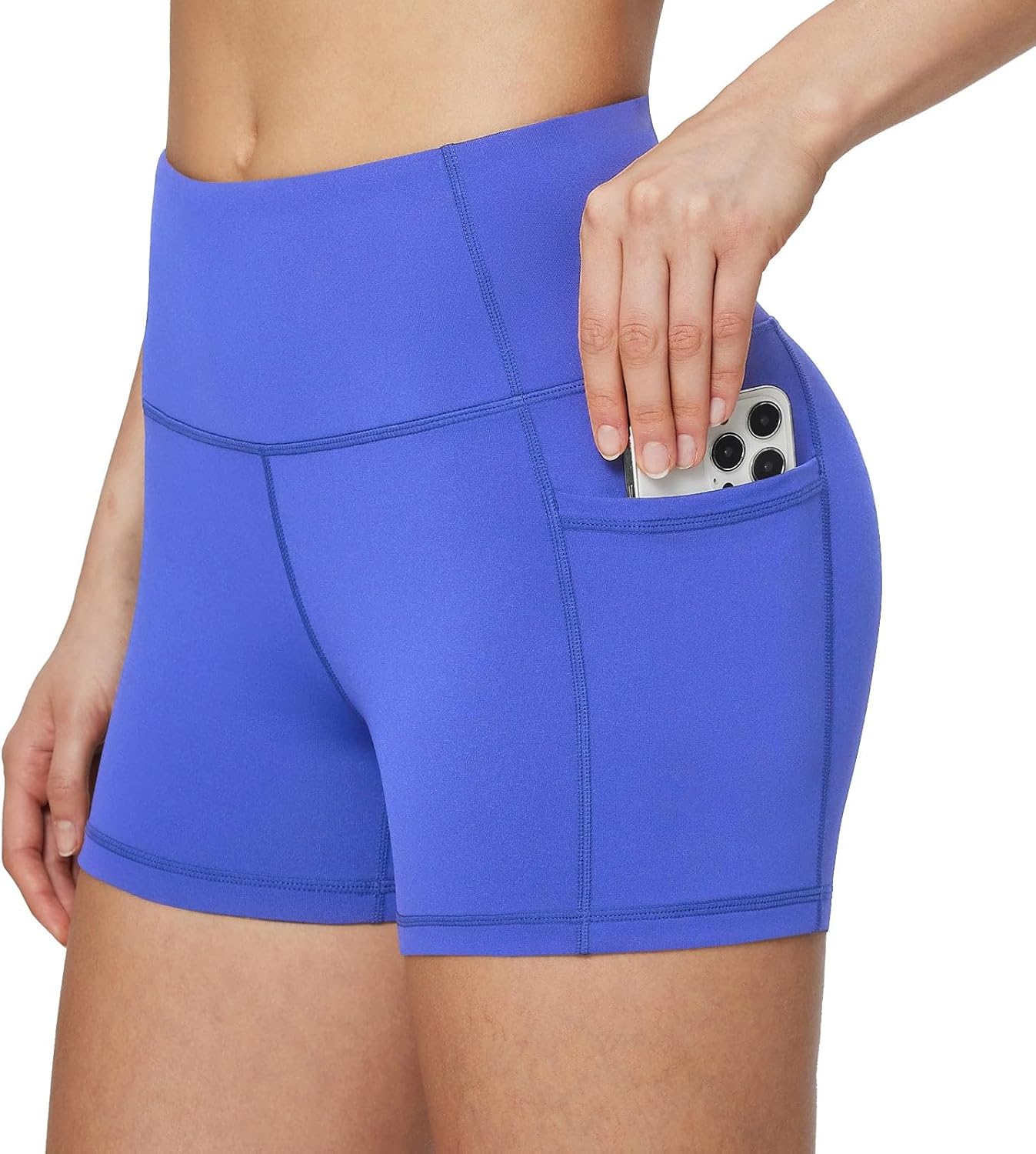 baleaf Women's High Waist Biker Shorts with 3 Pockets
