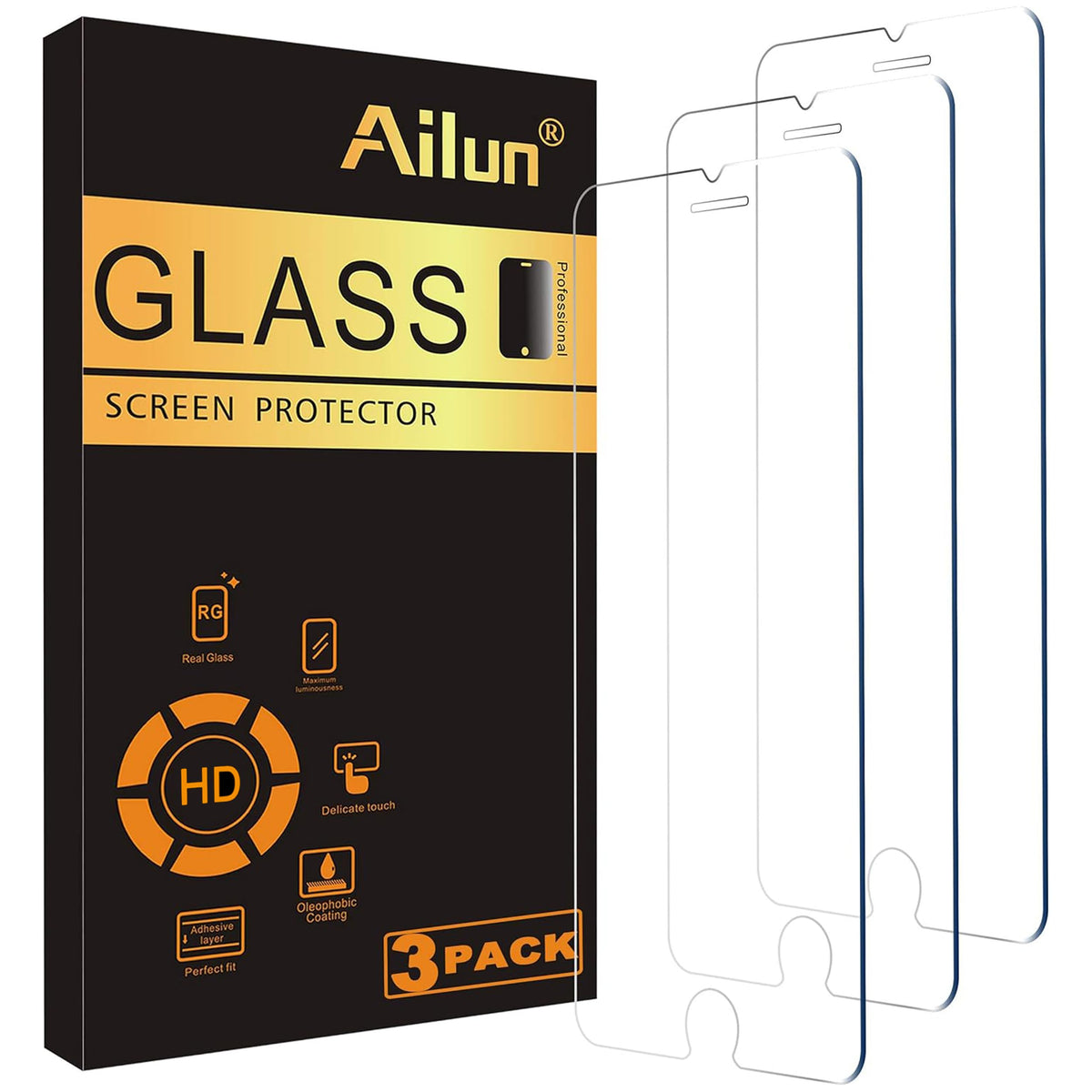 Ailun 3 Pack Screen Protector for iPhone 17e/16e/14/13/13 Pro
