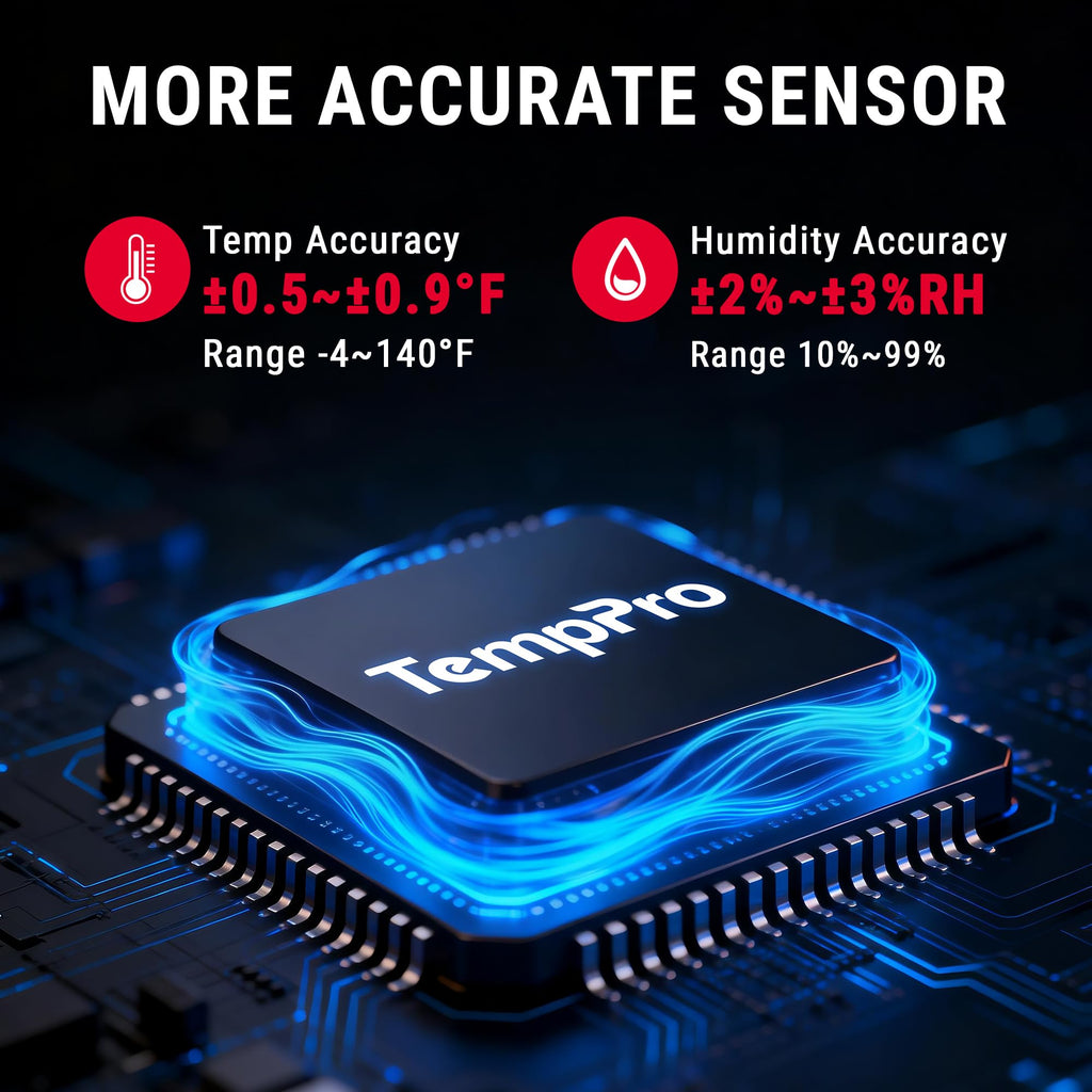 TempPro TempAir Digital Hygrometer Indoor Thermometer